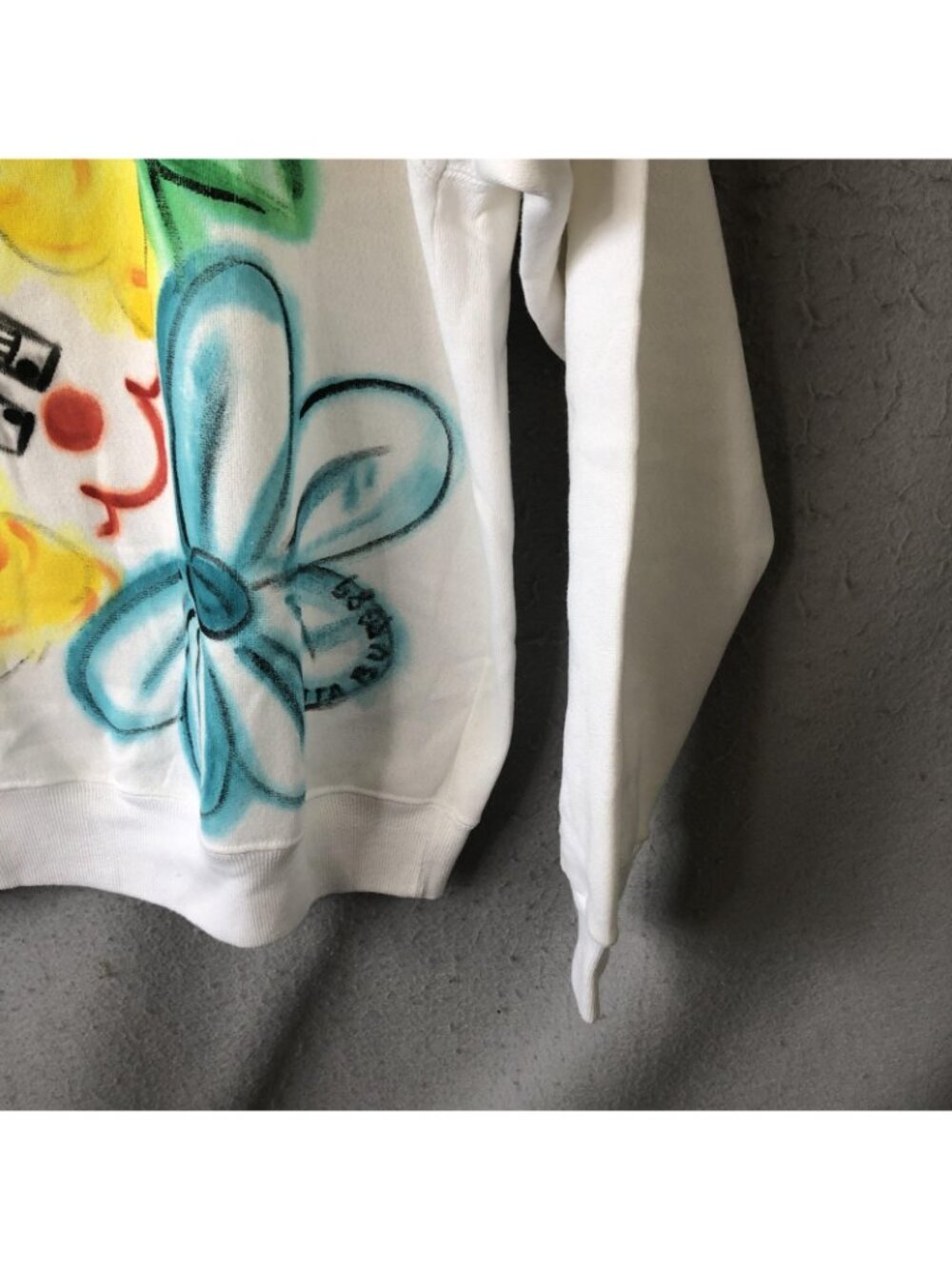 Clown Sweatshirt Womens L Multicolor Airbrush Graphic Fleece USA Circus Party - Picture 9 of 15